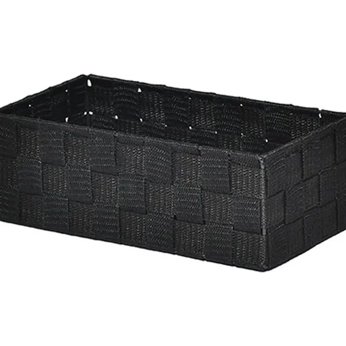 PANIER POLYESTER NOIR 27X14X9.5CM