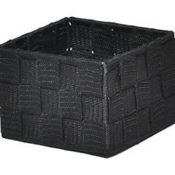 PANIER POLYESTER NOIR 13X13X9.5CM