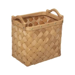 PANIER BOIS CLAIR RECTANGLE D.37X27X29.5CM