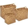 PANIER BOIS CLAIR RECTANGLE D.31.2X23.5X25.5CM