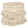 PANIER COTON SEA VIEW FRANGE IVOIRE D.25X25CM