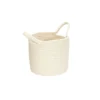 PANIER COTON TERRACOTTA OCRE IVOIRE S
