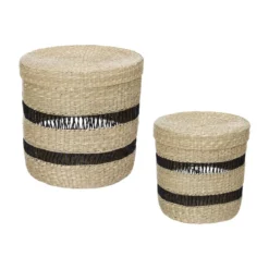 PANIER COUVERCLE NATUREL JAYLA TAILLE M
