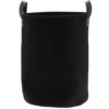 PANIERE A POLYESTER FACON BOUCLETTE 35X46CM NOIR