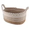 PANIERE OVALE NATURELLE 33X23X16CM BEIGE