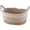 PANIERE OVALE NATURELLE 28X18X14CM BEIGE