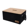 PANIERE RECTANGLE EN POLY COUV BAMBOU 32X24X15.5CM NOIR