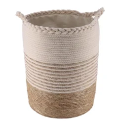 PANIERE RONDE NATURELLE 34X45CM BEIGE