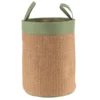 PANIERE VERT OLIVE NATUREL D.35X35X46CM