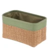 PANIERE VERT OLIVE NATUREL D.28X16X16CM