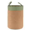 PANIERE VERT OLIVE NATUREL D.40X40X54CM