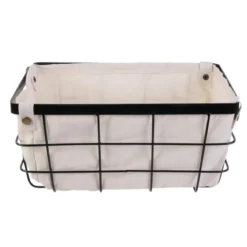 PANIER FILAIRE AVEC DOUBLURE 30 X 20 X 15 CM GM