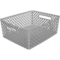 PANIER FOLK 11L GRIS
