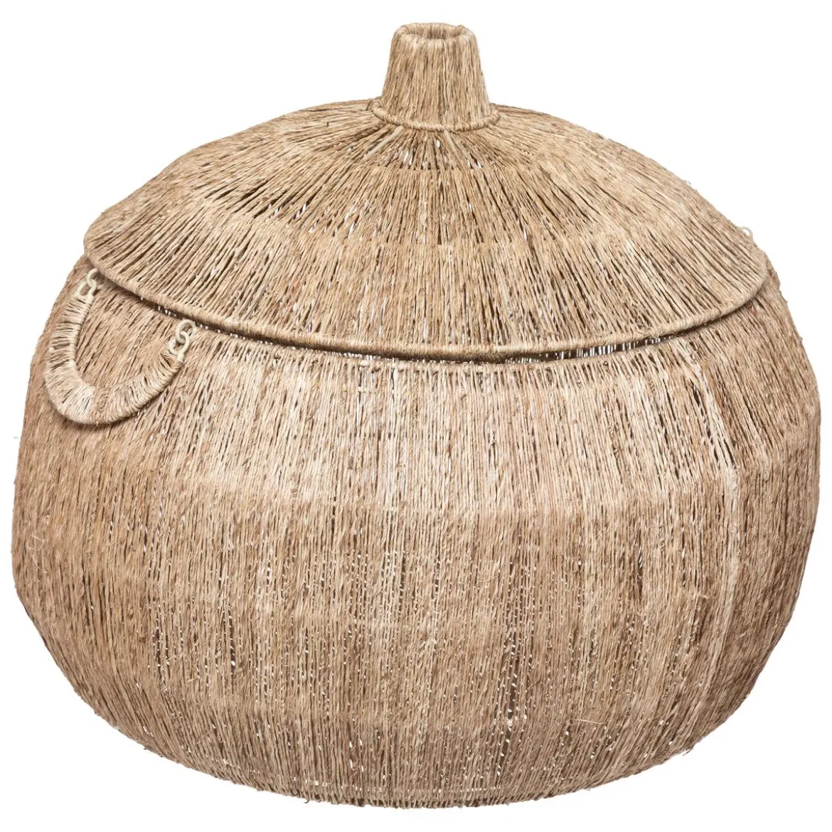 PANIER JUTE BALAYA ROND NATUREL D.44X43CM