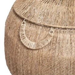 PANIER JUTE BALAYA ROND NATUREL D.44X43CM