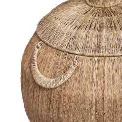 PANIER JUTE BALAYA ROND NATUREL D.54X46CM
