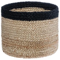 PANIER JUTE JACKSON NOIR TAILLE L