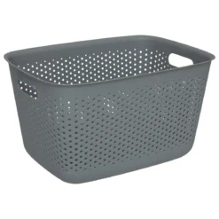 PANIER PLASTIQUE GRIS TILA 17L