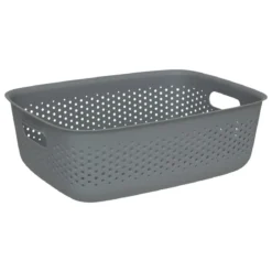 PANIER PLASTIQUE GRIS TILA 10L