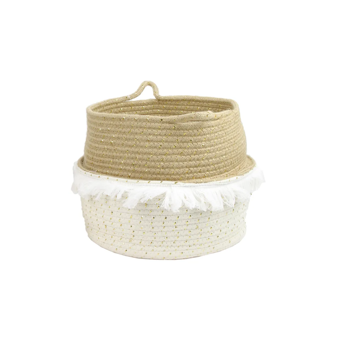 PANIER RANGEMENT A FRANGE ET FIBRE DORE M