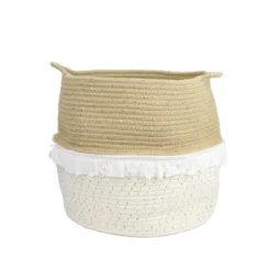 PANIER RANGEMENT A FRANGE ET FIBRE DORE L