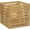 PANIER RANGEMENT BAMBOU PLEIN 31X31CM