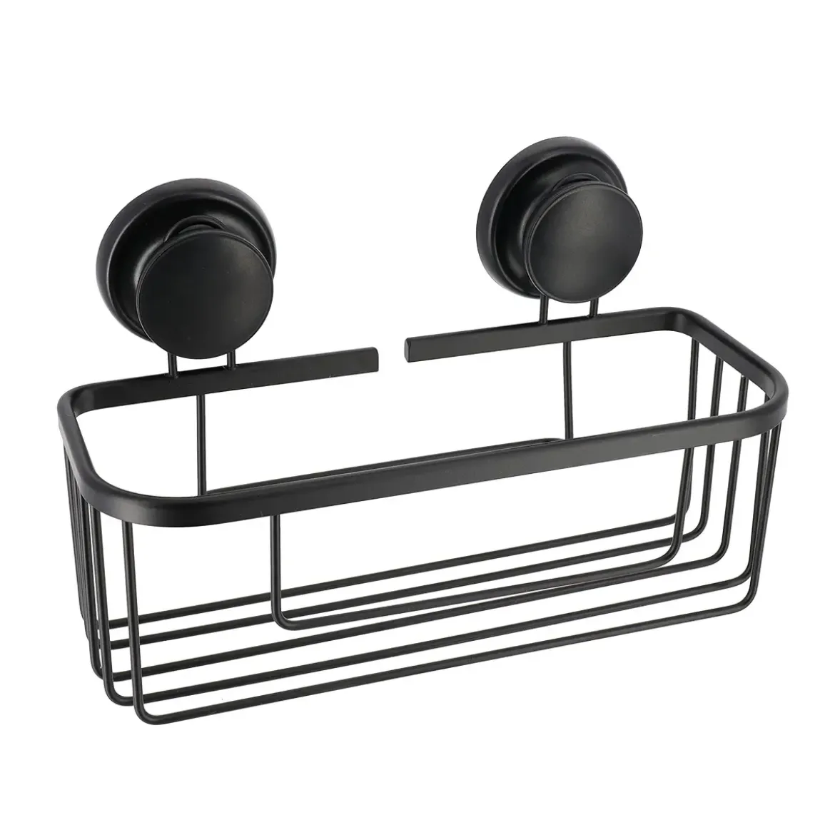 PANIER RECTANGULAIRE ALUMINIUM VENTOUSES NOIR