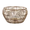 PANIER ROTIN ROND MOTIF D.47X28CM