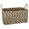 PANIER SEAGRASS ETHNIQUE RECTANGLE D.43.5X32X17CM