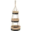 3 PANIERS EN OSIER SUSPENDUS 25X10 20X9 15X8