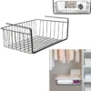 PANIER SUSPENDU METAL FILAIRE NOIR 40X14X26CM