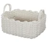 PANIER TRICOT BLANC L