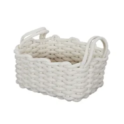 PANIER TRICOT BLANC S