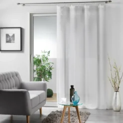 PANNEAU A ANNEAUX 140X240CM MILZA BLANC