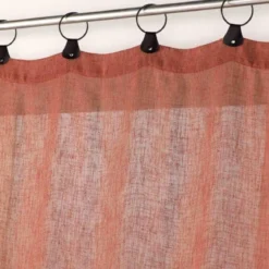 PANNEAU A ANNEAUX 140X240CM TISSE LINKA TERRACOTTA