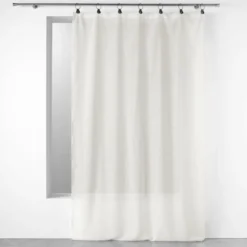 PANNEAU A ANNEAUX 140X240CM TISSE LINKA BLANC