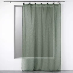 PANNEAU A ANNEAUX 140X280CM VOILE TISSE LINKA KAKI