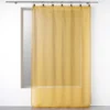 PANNEAU A ANNEAUX 140X280CM VOILE TISSE LINKA JAUNE