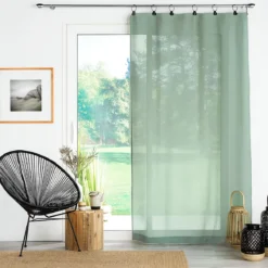 PANNEAU ANNEAUX 140X240CM TISEE SAUGE