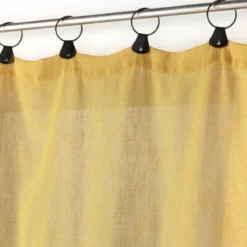 PANNEAU ANNEAUX 140X240CM TISSE LINKA JAUNE
