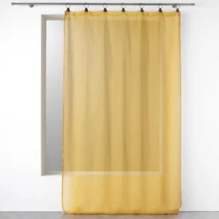 PANNEAU ANNEAUX 140X240CM TISSE LINKA JAUNE