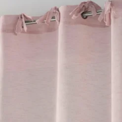 PANNEAU A NOUETTES 140X240CM TISSE CHARLOTTE ROSE