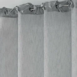PANNEAU A NOUETTES 140X240CM VOILE CHARLOTTE GRIS