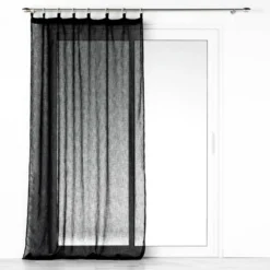 PANNEAU A OEILLETS BOIS 140X240CM MINALISA NOIR