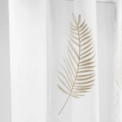 PANNEAU A OEILLETS 140X240CM BRODE METALLISE PALMEOR OR
