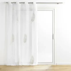 PANNEAU A OEILLETS 140X240CM BRODE METALLISE PALMEOR OR
