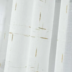 PANNEAU A OEILLETS 140X240CM DIXIE BLANC OR