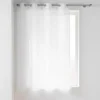 PANNEAU A OEILLETS 140X180CM EFFET LIN HALTONA BLANC