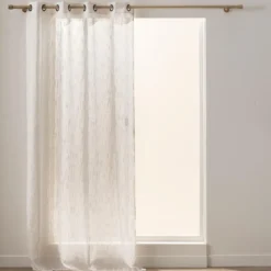 PANNEAU A OEILLETS 140X260CM EFFET LIN TISSE SIGMA