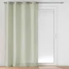 PANNEAU A OEILLETS 140X240CM EFFET LIN TISSE CLORIS SAUGE